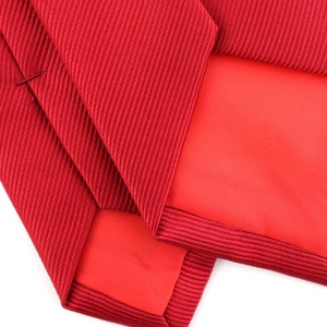 Trung Quốc Bán Buôn Nhà Cung Cấp Người Đàn Ông Thời Trang Cà Vạt Handmade Tùy Chỉnh Grosgrain100 Polyester Mỏng Skinny Rắn Màu Đỏ Quan hệ Cho Đám Cưới - Product Image 6