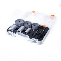 Ensemble de scie cloche bi-métal 9 pièces de haute qualité kit de scie cloche cobalt M42 scie cloche bi-métal