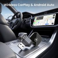 Adaptor Wireless CarPlay Android Auto, Tidak Ada Lagi Kabel yang Berantakan, Dongle Mobil USB, Koneksi Otomatis untuk iPhone Android Universal Mobil