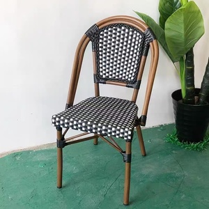 <span class=keywords><strong>Chaise</strong></span> d'extérieur empilable en <span class=keywords><strong>rotin</strong></span> PE imperméable, directement de l'usine, pour patio, villa, jardin, café, restaurant en plein air - Product Image 5