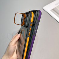 Coque magnétique translucide antichoc pour iPhone 17 Pro Max, compatible également avec iPhone 15 Pro Max, 13, 14, 16, avec support d'objectif, et accessoires pour Samsung S26, 25, 24 Ultra