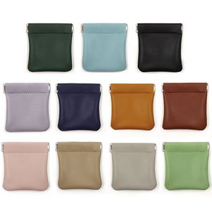 Colorful <b>Mini</b> PU Leather Coin Purse & Storage <b>Bag</b> Self-Closing Earphone Case 7.5x8.5cm Soft & Durable - Product Image 1