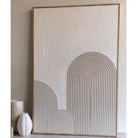 Toile minimaliste moderne Art mural Blanc 3D Peinture texturée peinte à la main Grande peinture à l'huile abstraite pour la décoration intérieure de luxe