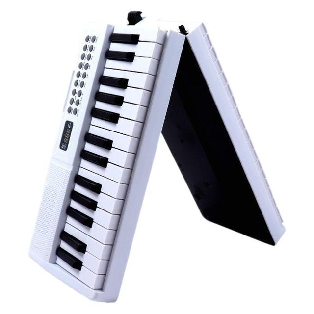 One-year Warranty Portable Plastic Electronic Keyboard for Children Adults Beginners; Home-use Rechargeable 61-key Foldable