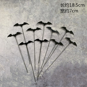 ของตกแต่งเค้กฮาโลวีนรูปค้างคาวอะคริลิค รสหวานน้ำผึ้ง 10 ชิ้นต่อแพ็ค สำหรับตกแต่งงานปาร์ตี้ - Product Image 5