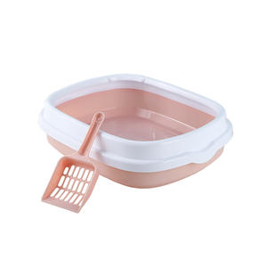 Caja de arena semicerrada para gatos, bandeja de inodoro de gran espacio para evitar salpicaduras, productos para gatitos, arena <span class=keywords><strong>grande</strong></span>, colchas para gatos - Product Image 4