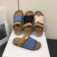 Nouvelle Collection 2026 – Sandales plates décontractées pour femme à bout ouvert, semelle épaisse, légères, couleur unie, tendance mode toutes saisons