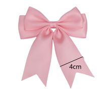 Ruban rose fait main à quatre boucles avec nœud préformé, élastique, adhésif double face 3M pour bouteilles de parfum, de vin, de shampoing, Noël
