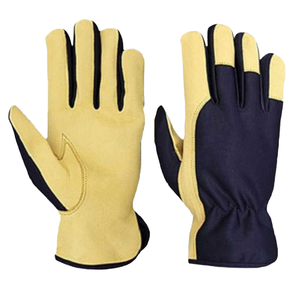 Guantes de Trabajo Transpirables de Cuero, Resistentes a Desgarros y Perforaciones, Antideslizantes, con Puño de Seguridad, Grosor de 2 Mil - Product Image 1