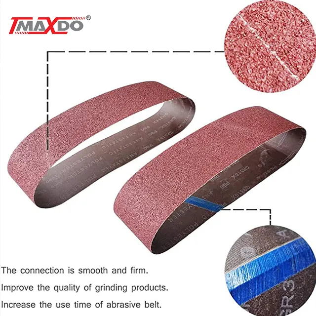 MAXDO 알루미늄 산화물 모래 연마 도구 벨트 샌딩 벨트