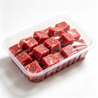 Boîte blister multi-cavités personnalisée en PET de qualité alimentaire, multicolore, pour produits frais, viande, poisson à emporter