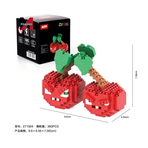 植物対。ゾンビビルディングブロック子供のアニメーションゲームPVZチェリー爆弾粒子アセンブリ建物ブロック卸売 - Product Image 3