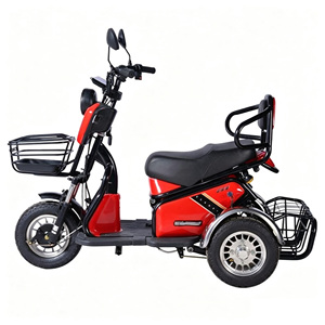 Tricycle électrique 2 places, type carrosserie ouverte, 1000W, tricycle pour adultes, capacité de charge 200-300kg, couleur rouge - Product Image 6