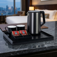 Plateau à capsules de café en cuir personnalisé de qualité commerciale Honeyson C-1S, élégant et durable, pour hôtels