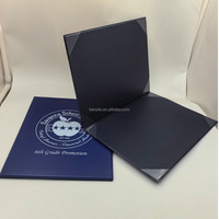 Porte-certificat en PVC rigide A4 avec logo personnalisé, couverture de document personnalisée pour diplôme académique, cérémonie de remise des diplômes