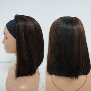 Promoción Letsfly, Pelucas con Diadema SDD 12A, 10-12 Pulgadas, Cabello Humano 100%, 1BTD99J, Hechas a Máquina, Pelucas de Cabello Humano Natural, Venta de Fábrica - Product Image 6