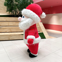 Costume de père noël de noël mascotte de performance 2m/2.6m/3m en stock costumes de noël gonflables