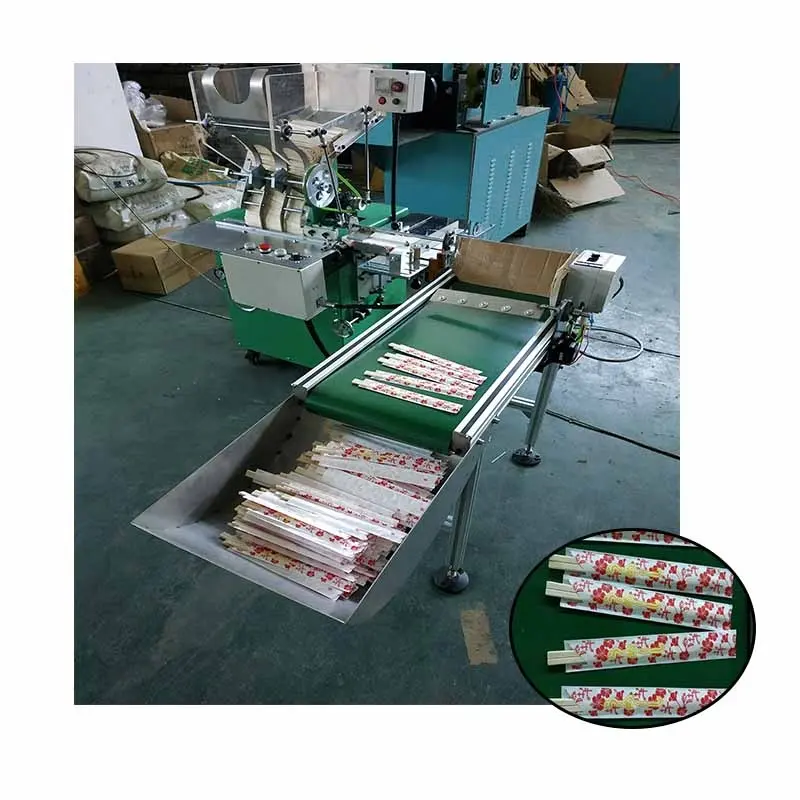 bamboo chopsticks automatic bag insert machine Chopstick positioning packaging machine