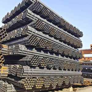 Big Discount Carbon Steel Welded Round Pipe Mild Steel Black Tube - Product Image 4
