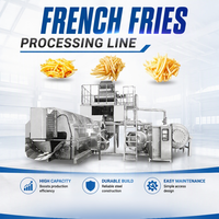 Ligne de production de frites personnalisable 3T/H, machines de transformation de pommes de terre à économie d'énergie