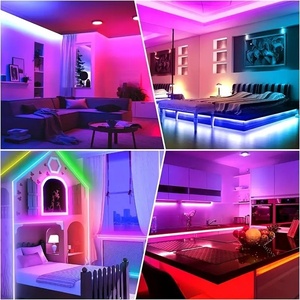ไฟ LED แถบสมาร์ทโฮมแบบควบคุมได้ ชุดเต็มพร้อมแหล่งจ่ายไฟ+รีโมท ไฟ LED อัจฉริยะสำหรับตกแต่งห้องนอน - Product Image 4