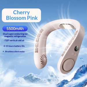Ventilateur portable intelligent de haute qualité, idéal pour l'été, rechargeable, à suspendre au cou, prix de gros - Product Image 3
