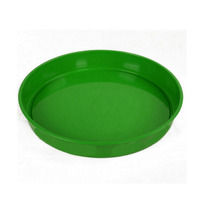 Assiette en plastique PP personnalisée, style américain, avec surface antidérapante, décoration sous glaçure, couleur or jaune vert, pour la maison, en stock