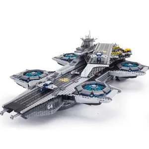 Großhandel marvel lego spielzeug-20212996PCS Heros Series Agenten von SHIELD Aircraft Carrier Modellbau steinen Legoing für Kinder Interessante Geschenke