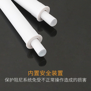 Amortiguadores de plástico blancos y grises para puertas de armario, diseño minimalista sin perforaciones, que reducen el ruido - Product Image 5