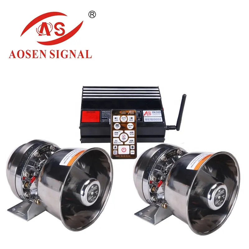 AS-7400 400W/600W alarm siren wireless control alarm system in waterproof