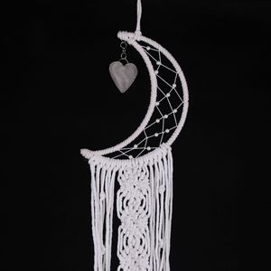 Nuovo <span class=keywords><strong>Macrame</strong></span> Dream Catcher Vento Campana Luna Dream Catcher per la Decorazione Della Casa - Product Image 3