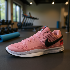 รองเท้าฟิตเนสและครอสเทรนนิ่งสำหรับผู้ชาย Nike Ja 1 สีชมพู-ดำ หน้าผ้าตาข่าย พื้นยาง พื้นรองรับ EVA รุ่นสปริง 2023 ผลิตในเวียดนาม - Product Image 2