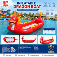 Bateau gonflable dinosaure SHUN YUAN, bateau flottant dragon pour jeux d'équipe, radeau personnalisé en PVC
