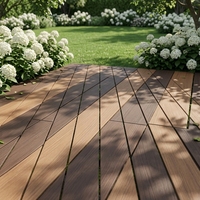 Revêtement de terrasse en composite bois-plastique anti-décoloration pour extérieur