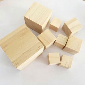 Wholesale 1cm 1.5cm 2cm 3cm Natural Unfinished Wooden Blocks Small Mini Wood <b>Cubes</b> for Stacking Toys Crafts and Diy Home Decor - Product Image 2