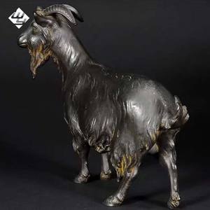 추상적인 유명 장식 대형 예술 맞춤형 공원 야외 아름다운 염소 청동 조각상 실물 크기 - Product Image 3