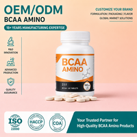 Comprimés d'acides aminés BCAA 500mg OEM ODM Marque privée Vente en gros Haute qualité Énergie pré-entraînement 60 comprimés pour la protéine