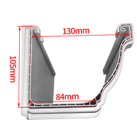 Meilleur prix pour collier de serrage carré lisse en plastique/PVC pour gouttière de pluie basse pression