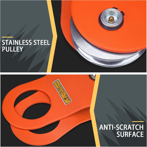 Tham vọng 10 tấn tời kéo khối kéo ròng rọc khối 22000 lbs Công suất nhà máy off-road xe ròng rọc phụ kiện tời - Product Image 6