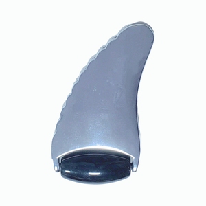 Outil de massage facial Gua Sha en alliage de zinc et obsidienne en forme de corne de bélier pour le lifting - Product Image 2