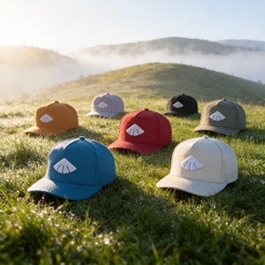 Custom 5 Panel Laser Cut Hole Perforated Gorras <b>Waterproof</b> Sport Baseball Cap Embroidered Logo Performance <b>Hat</b> - Product Image 2