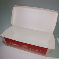 Boîte en papier personnalisée SP2518 pour poulet frit, tarte aux œufs, emballage alimentaire, boîte en papier pour ailes de poulet frit pour les restaurants de restauration rapide