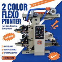 Machine d'impression flexographique bicolore pour film BOPP et sacs en papier, équipement d'impression haute précision