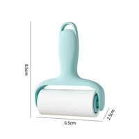 Mini Rouleau Anti-Poils Manuel 30 Feuilles Portable, Éliminateur de Poils d'Animaux Adhésif Facile à Déchirer pour Vêtements, Canapé, Literie, Tapis, Meubles et Fauteuils