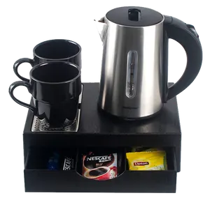 Honeyson-Juego de bandejas de té para Hotel, tetera eléctrica de baja potencia, M-H1263 de acero inoxidable 304, 0.6L