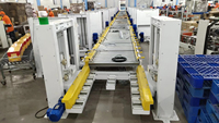 Lève-palette automatique et ligne de convoyage. Connecte en toute fluidité les étages de production à plusieurs niveaux, flux de matériaux efficace.