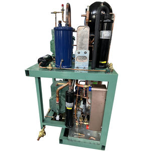 50kW पानी ठंडा स्टेनलेस स्टील condenser पूर्ण मिलान 8 + 8hp हीट पंप पानी चिलर्स डिजाइन और असेंबली लागत बचाता है - Product Image 5