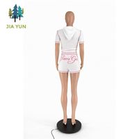 Ensemble deux pièces d'été pour femme : Haut à capuche imprimé et short – Collection Gia