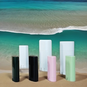 Stick de crème solaire ovale 15g rose, blanc, noir, vert, blush, contour, déodorant, anti-moustiques, crème corporelle en tube - Product Image 1