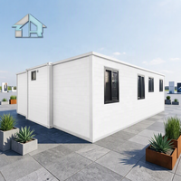 Maison préfabriquée extensible de 40 pieds, bureau préfabriqué, unité préfabriquée pour espace de travail sur chantier, dortoir, camp, maison conteneur